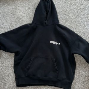 ESSENTIALS Fear of God Black hoodie